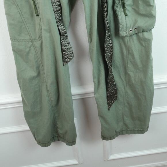Vintage Y2K Abercrombie & Fitch Cargo Pants Size 10 Military Paratrooper Baggy - Picture 11 of 15
